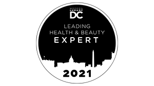 dc leading health and beauty expert 2021 logo black