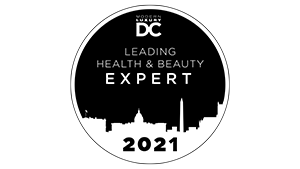 dc leading health and beauty expert 2021 logo black