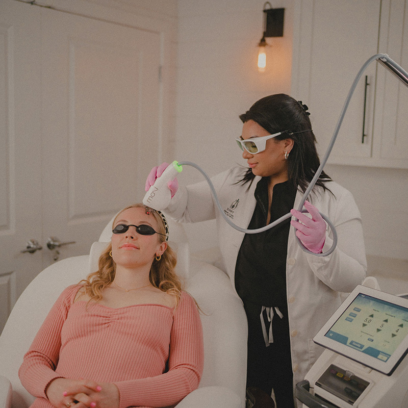 moxi skin resurfacing laser at honey skincare studio arlington va