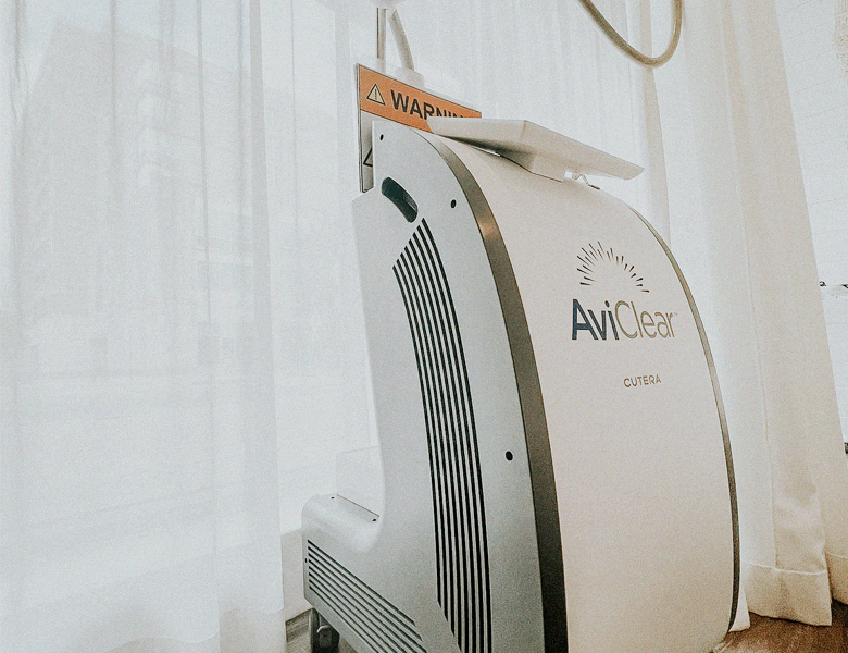 aviclear laser treatment at honey skincare studio