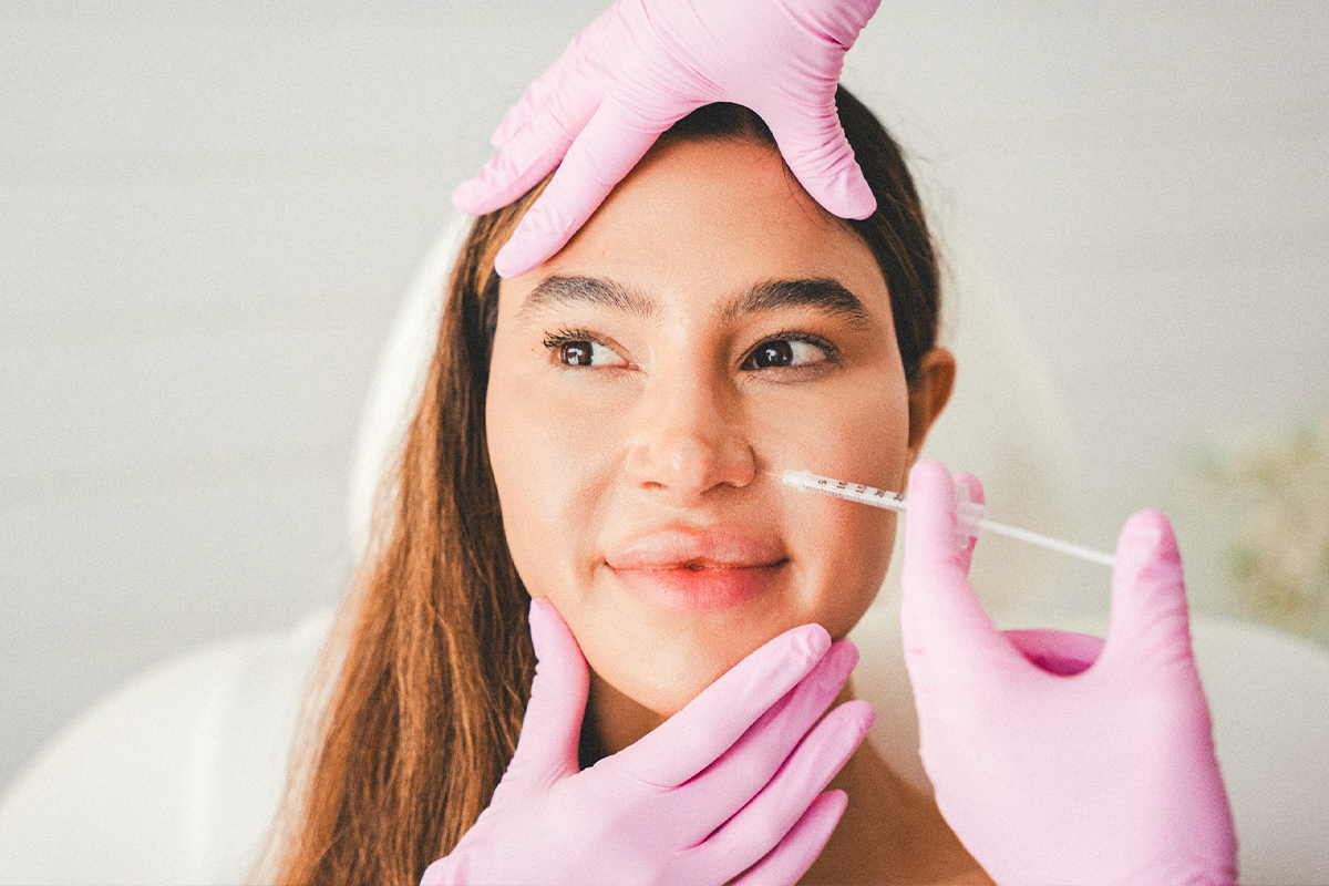 female patient receiving BOTOX in Arlington, VA
